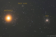 Antáres a guľová hviezdkopa M4